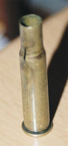 Cartridge splits at shoulder after firing